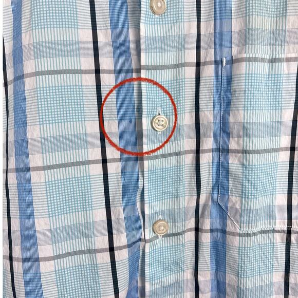 Tommy Bahama Men’s S Cotton Silk Blend Plaid Button Down Shirt Preppy Resort Dad - Picture 4 of 12